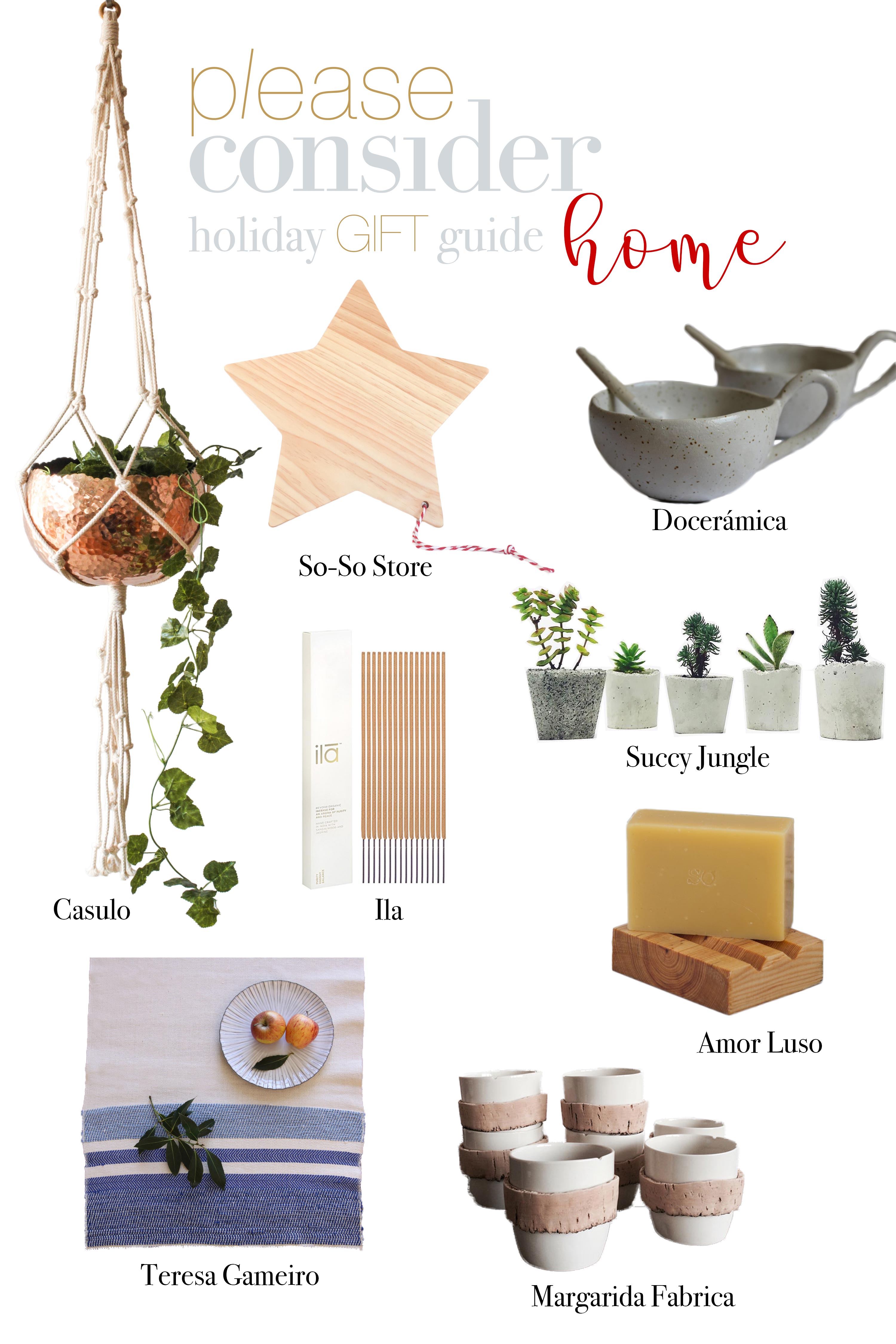 holiday gift guide for the home | please consider | joana limao
