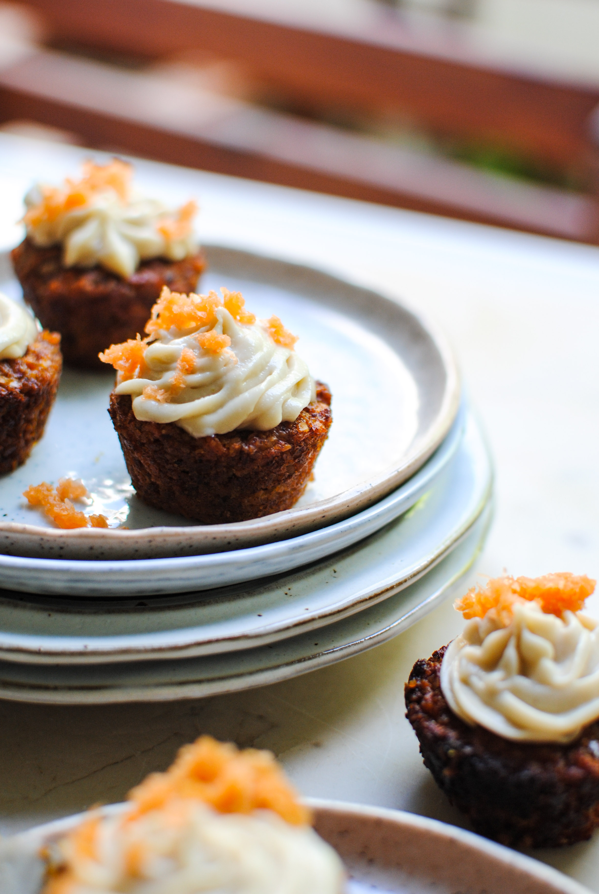 vegan carrot muffins with lemon frosting | please consider | joana limao
